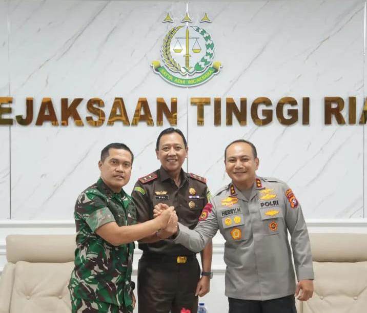 Jaksa, Polisi dan TNI di Riau Bersatu dalam Penegakan Hukum yang Berintegritas