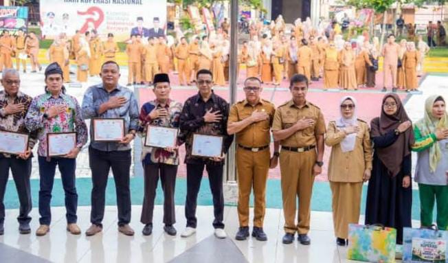 Bupati Kampar Pimpin Upacara Peringatan Hari Koperasi Nasional ke-79 Tahun 2026