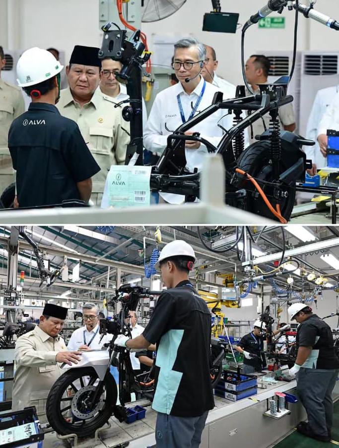 Presiden Prabowo meluncurkan Motor Listrik Nasional
